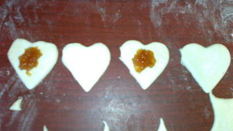 слоеные штучки с яблочным повидлом