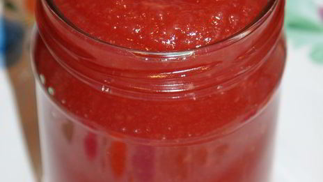 яблочное повидло с красной смородиной