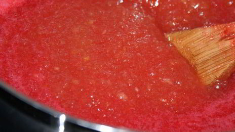 яблочное повидло с красной смородиной