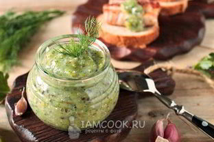 Приправа из крыжовника с чесноком на зиму