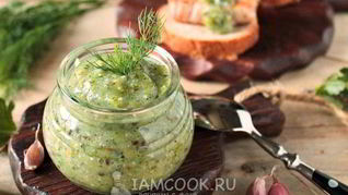 Приправа из крыжовника с чесноком на зиму