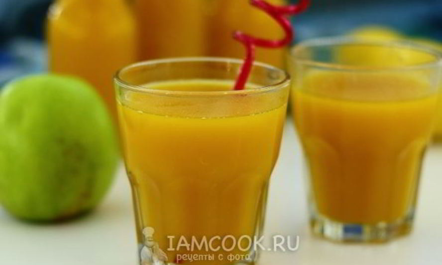 Рецепт сок из тыквы с яблоками на зиму