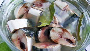 Быстрая скумбрия пряного посола по-домашнему