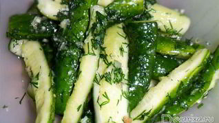 Быстрые малосольные огурцы