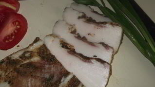 Домашнее соленое сало по-быстрому