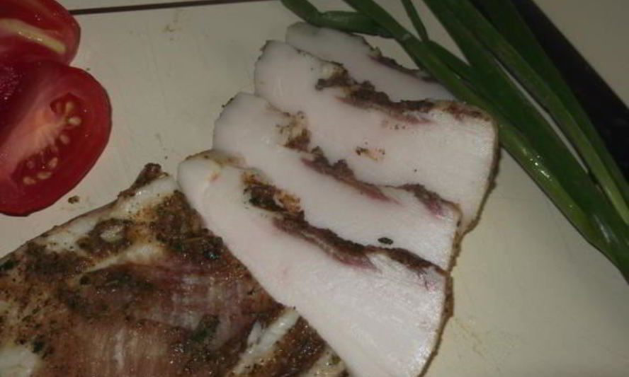 Рецепт домашнее соленое сало по-быстрому