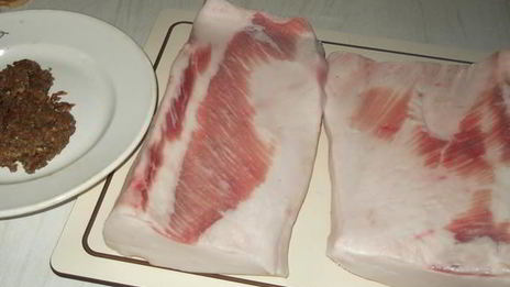 домашнее соленое сало по-быстрому