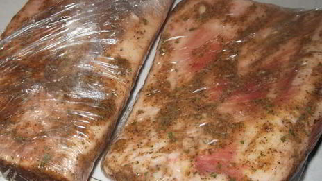 домашнее соленое сало по-быстрому