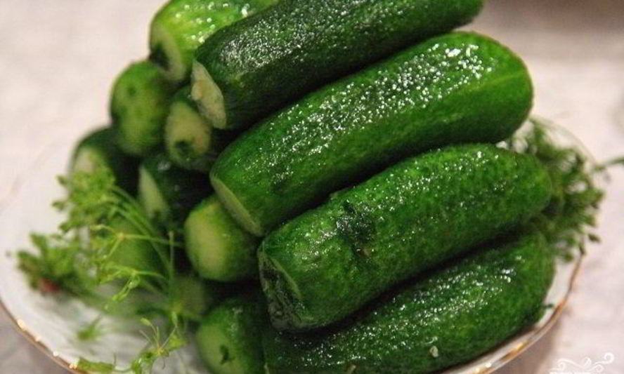 Рецепт малосольные огурчики с чесноком