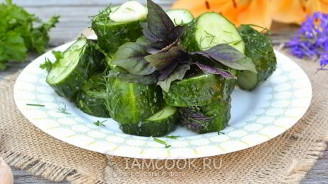 малосольные огурцы за 5 минут