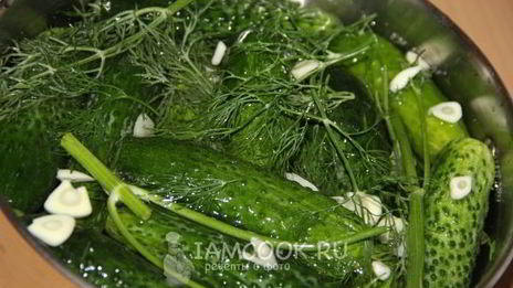 огурцы малосольные на минеральной воде