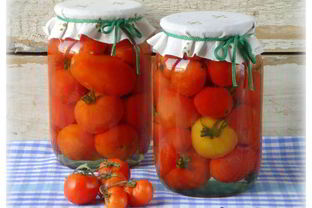 Помидоры консервированные без уксуса