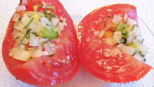 Помидоры малосольные сухим способом