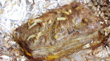 сало с горчицей