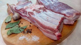 Сало в горячем рассоле