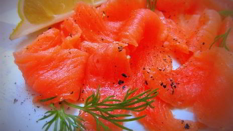 слабосоленый лосось по-шведски