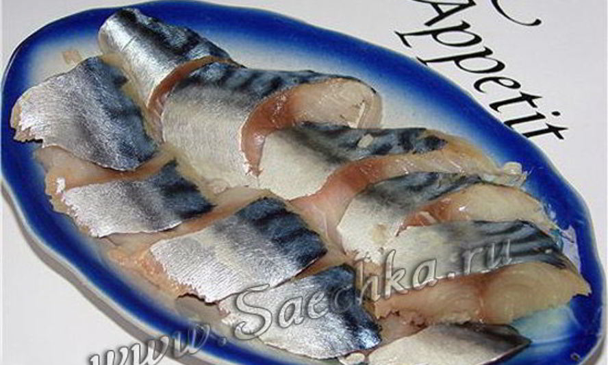 Рецепт соленая скумбрия