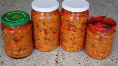 соте из баклажанов на зиму