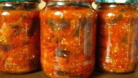 тещин язык из баклажанов на зиму