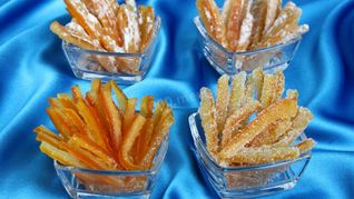 Апельсиновые цукаты из кожуры