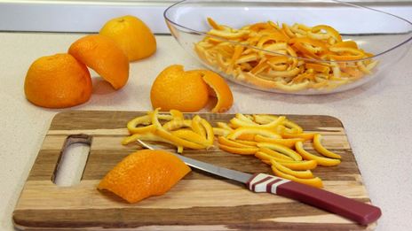 апельсиновые цукаты из кожуры