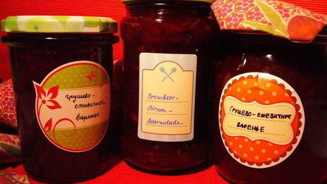 грушево-ежевичное варенье