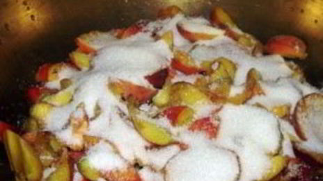 персиковое варенье в микроволновке