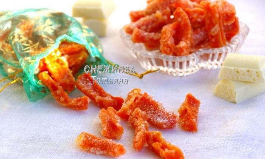 Рецепт цукаты из моркови