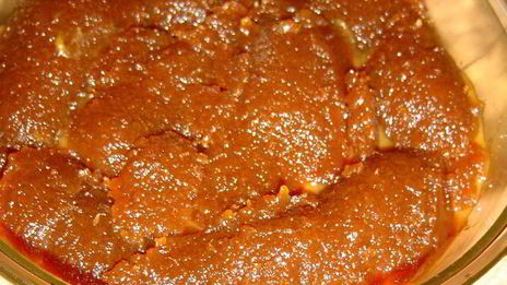 тыква со сливовым вареньем