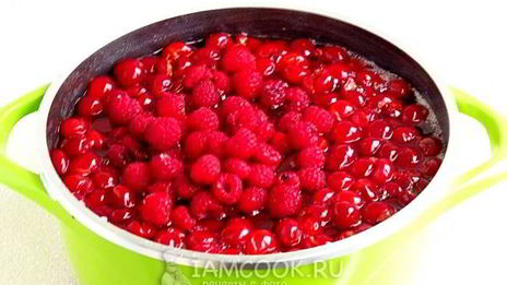 варенье из вишни с малиной