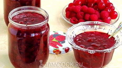 варенье из вишни с малиной