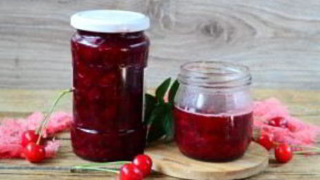 вишневое варенье с мятой