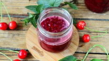 вишневое варенье с мятой