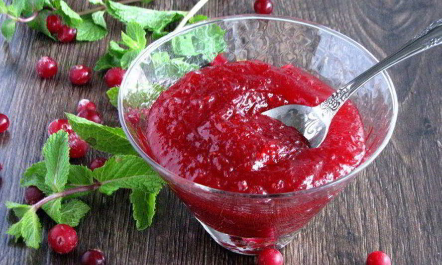 Рецепт яблочно-клюквенный конфитюр