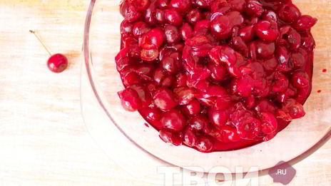 вишня в желатине на зиму