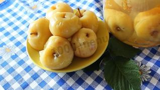 Яблоки на зиму без стерилизации