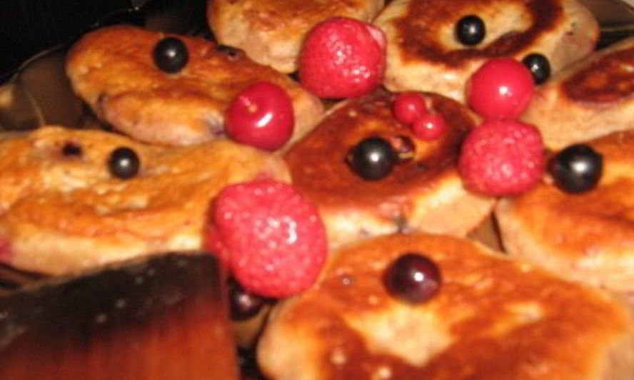 Рецепт ягодные оладушки