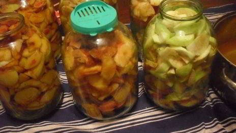 заготовка яблочного сока без соковыжималки