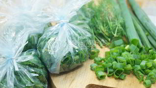 Заморозка зелени на зиму