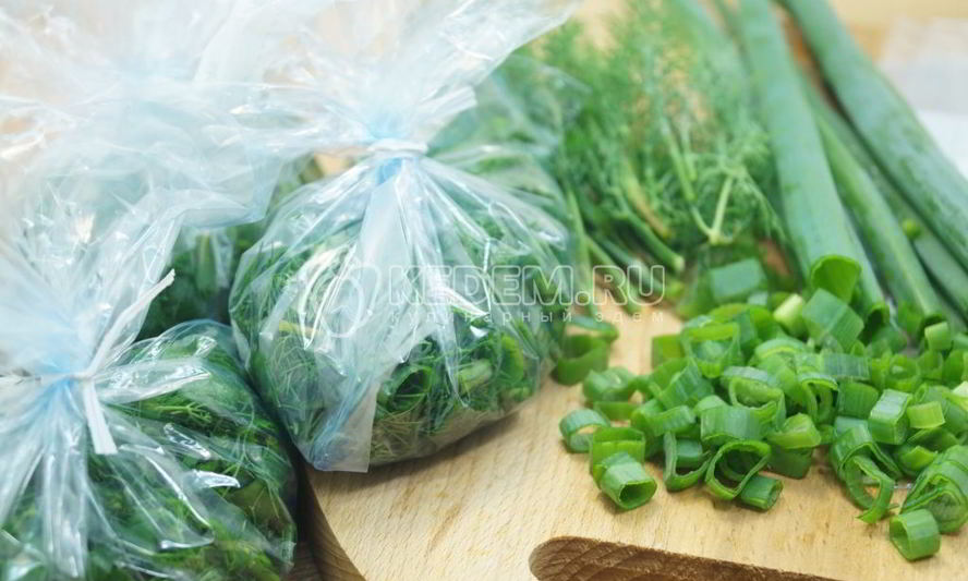 Рецепт заморозка зелени на зиму