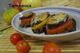 Башенки из баклажанов