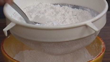 брускетта с фруктами