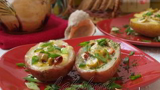 Картофельная брускетта по-средиземноморски