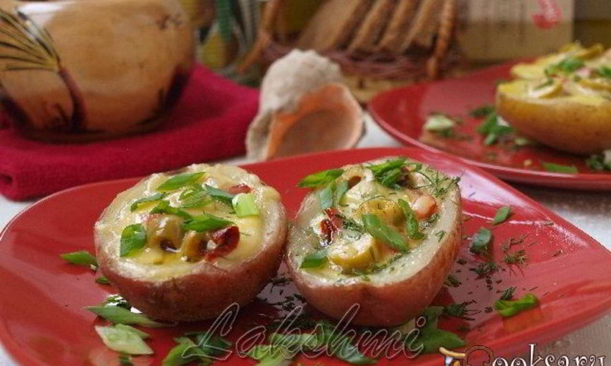 Рецепт картофельная брускетта по-средиземноморски
