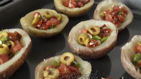 картофельная брускетта по-средиземноморски