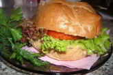 Биг бургер с куриным фаршем