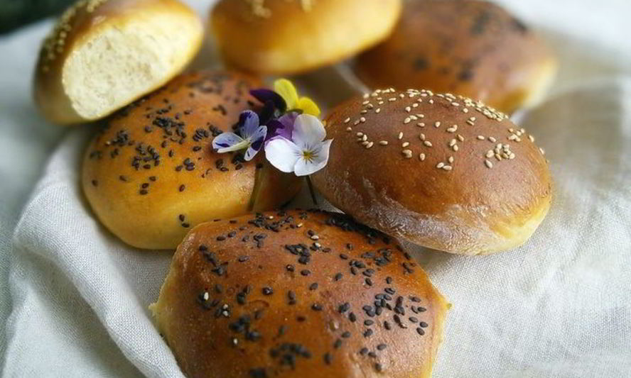 Рецепт булочки для бургеров и капустный салат