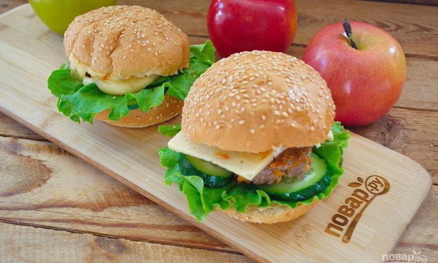 Рецепт бургер овощные прятки