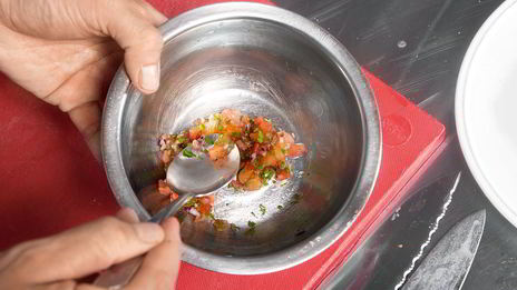 бургер с семгой