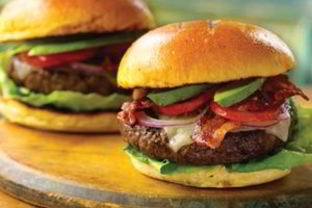 Бургер с ветчиной